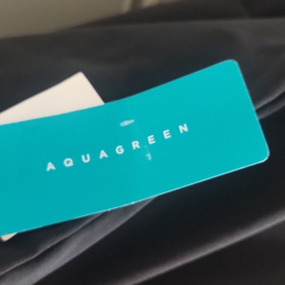 High Neck Swim Romper With Pockets - One Piece Swimsuit - by Aqua Green - Picture 6 of 8